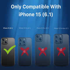 MyBat Pro Privacy Full Coverage Tempered Glass Screen Protector w/ Installation Tray for Apple iPhone 15 (6.1)iPhone 15