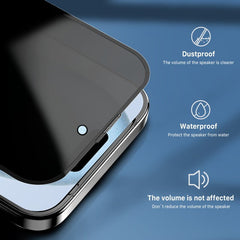 MyBat Pro Privacy Full Coverage Tempered Glass Screen Protector w/ Installation Tray for Apple iPhone 15 (6.1)iPhone 15