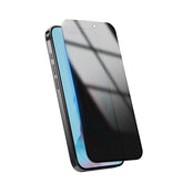 MyBat Pro Privacy Full Coverage Tempered Glass Screen Protector w/ Installation Tray for Apple iPhone 15 Pro (6.1)iPhone 15 Pro