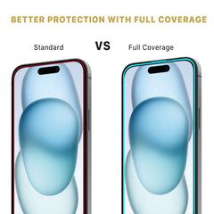 MyBat Pro QuickGuard Tempered Glass Screen Protector w/ Installation Tray for Apple iPhone 15 (6.1) - BlackMyBat Pro