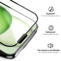 MyBat Pro QuickGuard Tempered Glass Screen Protector w/ Installation Tray for Apple iPhone 15 Plus (6.7) - BlackiPhone 15 Plus