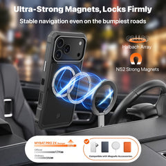 MyBat Pro Renegade Series Case with Detachable Double-Sided Magnetic Stand and Holster for Apple iPhone 18 Pro Max / 17 Pro MaxMyBat Pro