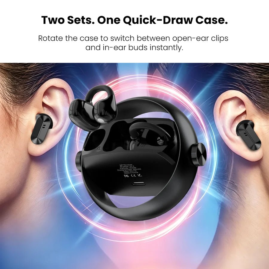 MyBat Pro Revolver 2-in-1 Clip-On & In-Ear Earbuds + Rotating CaseMyBat Pro