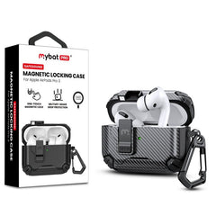 MyBat Pro SafeSound Magnetic Locking AirPods Case for Apple AirPods Pro 3 with Wireless Charging Case - BlackMyBat Pro