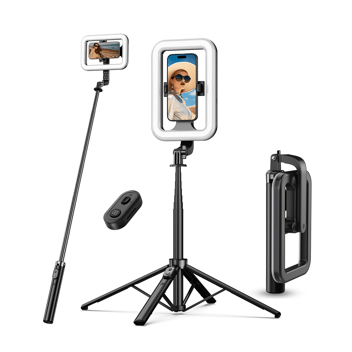 Phone Holder Iphone Tripod With Light Ring Light Tripod For Iphone