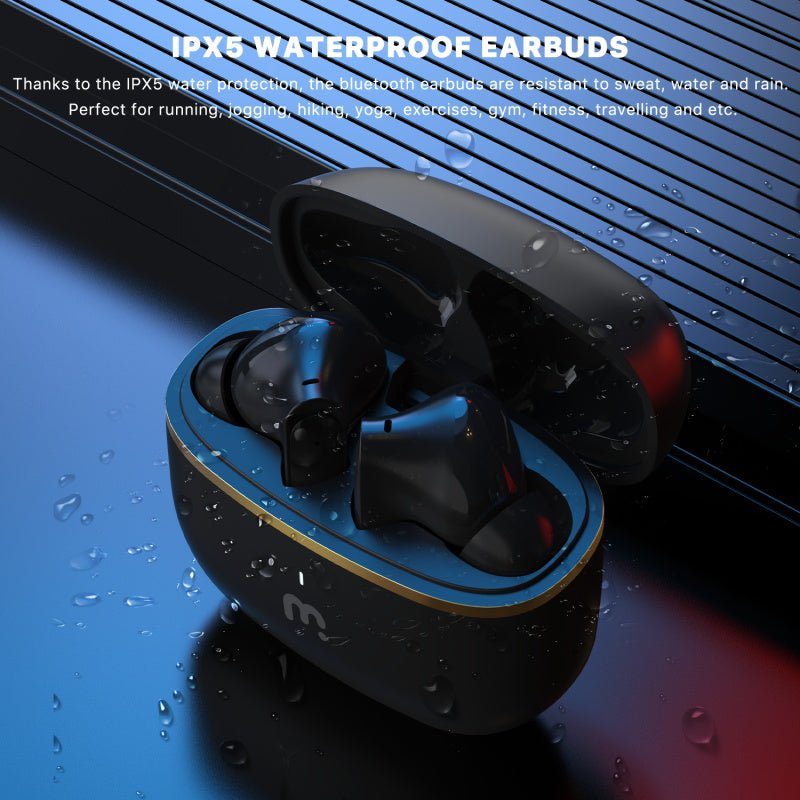 MyBat Pro Serene True Wireless Earbuds with Charging Case - BlackMyBat Pro