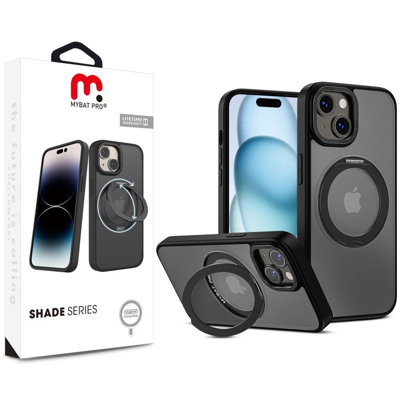 MyBat Pro Shade Series Case w/ MagSafe 360° Ring Stand for Apple iPhone 15 (6.1)iPhone 15