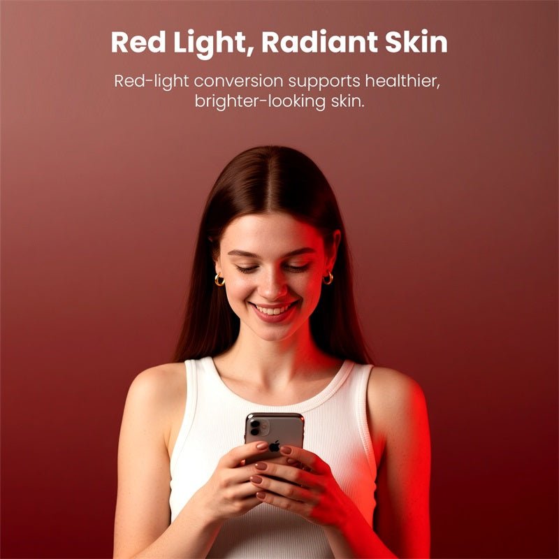 MyBat Pro SkinBarrier Red Light Converting Tempered Glass Screen Protector for Apple iPhone 16/iPhone 15 / 14 ProMyBat Pro