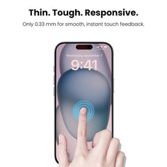 MyBat Pro SkinBarrier Red Light Converting Tempered Glass Screen Protector for Apple iPhone 16/iPhone 15 / 14 ProMyBat Pro
