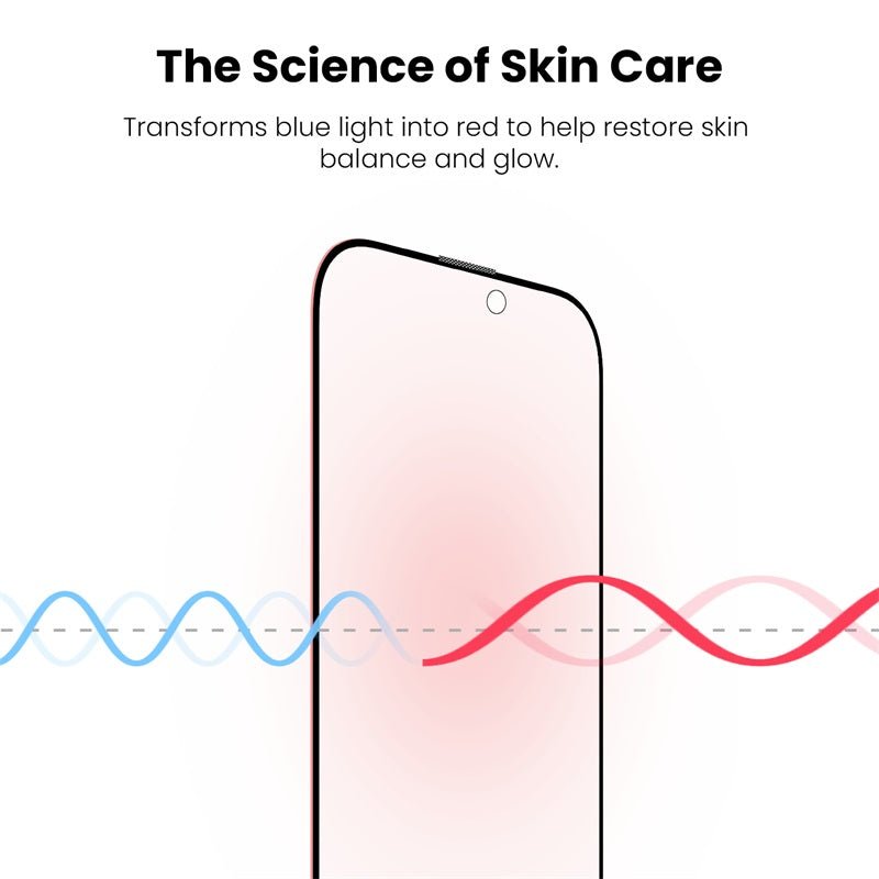 MyBat Pro SkinBarrier Red Light Converting Tempered Glass Screen Protector for Apple iPhone 16/iPhone 15 / 14 ProMyBat Pro