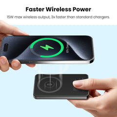 MyBat Pro SolidCore 5000mAh Slim Magnetic Wireless Charging Power Bank with Smartwatch ChargerMyBat Pro