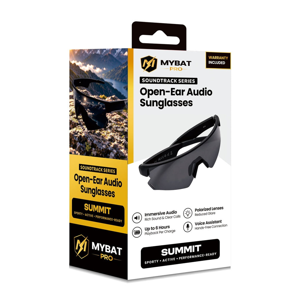MyBat Pro Soundtrack Series Open-Ear Audio Sunglasses – SummitMyBat Pro