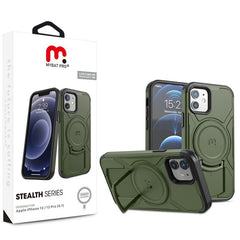 MyBat Pro Stealth Series Case for Apple iPhone 12 Pro (6.1) / 12 (6.1) - Army Green / Black