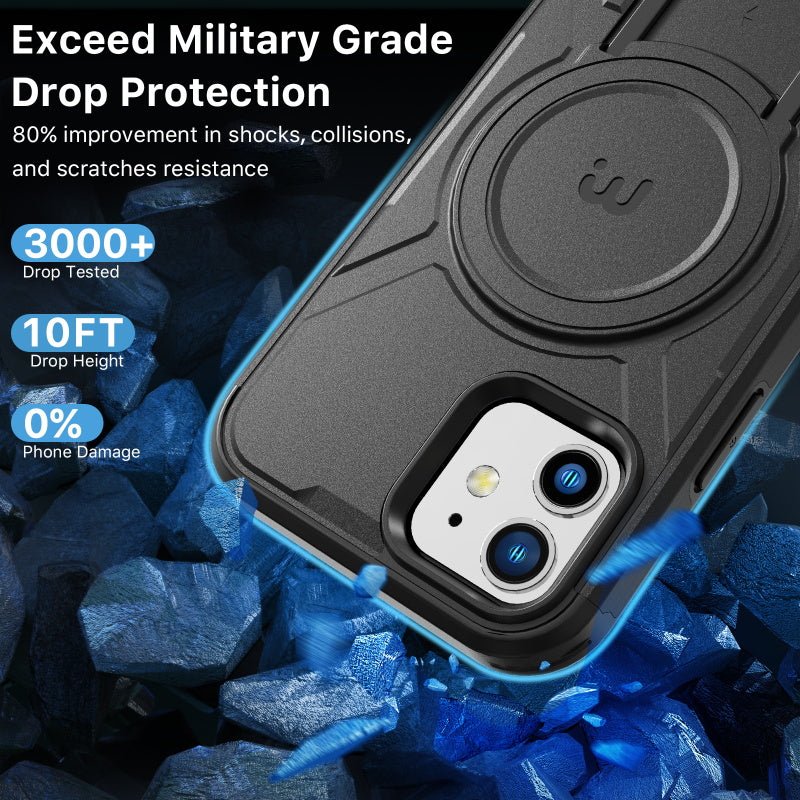 MyBat Pro Stealth Series Case for Apple iPhone 12 Pro (6.1) / 12 (6.1) - Army Green / Black