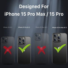 MyBat Pro Tempered Glass CamShield Lens Protector for Apple iPhone 15 Pro Max (6.7) / 15 Pro (6.1)iPhone 15 Pro Max