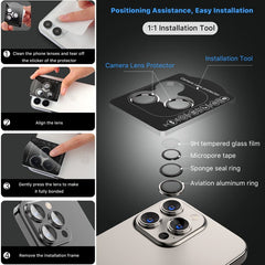 MyBat Pro Tempered Glass CamShield Lens Protector for Apple iPhone 15 Pro Max (6.7) / 15 Pro (6.1)iPhone 15 Pro Max