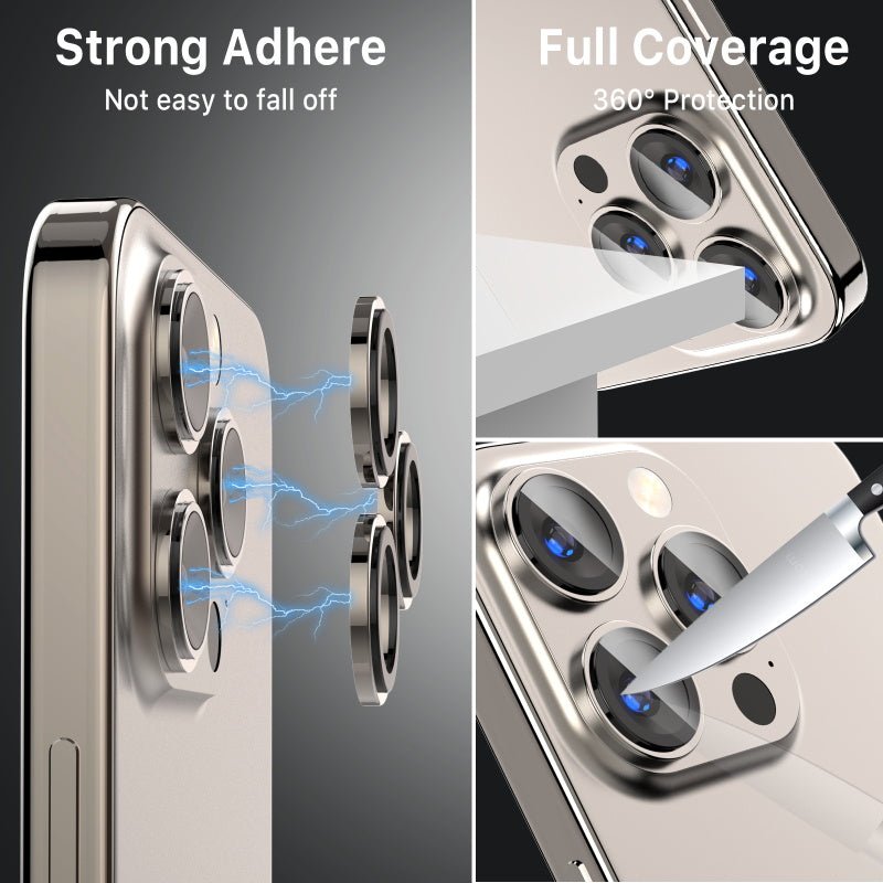 MyBat Pro Tempered Glass CamShield Lens Protector for Apple iPhone 15 Pro Max (6.7) / 15 Pro (6.1)iPhone 15 Pro Max