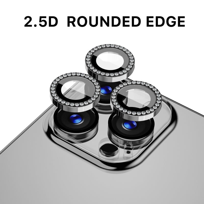 MyBat Pro Tempered Glass GlamCam Lens Protector - GoldiPhone 15 Pro Max