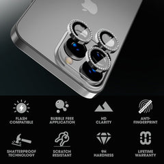 MyBat Pro Tempered Glass GlamCam Lens Protector - GoldiPhone 15 Pro Max