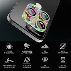 MyBat Pro Tempered Glass GlamShot Lens Protector - GoldiPhone 15 Pro Max