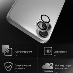 MyBat Pro Tempered Glass Lens Protector (2.5D) for Apple iPhone 16 / 16 PlusiPhone 16