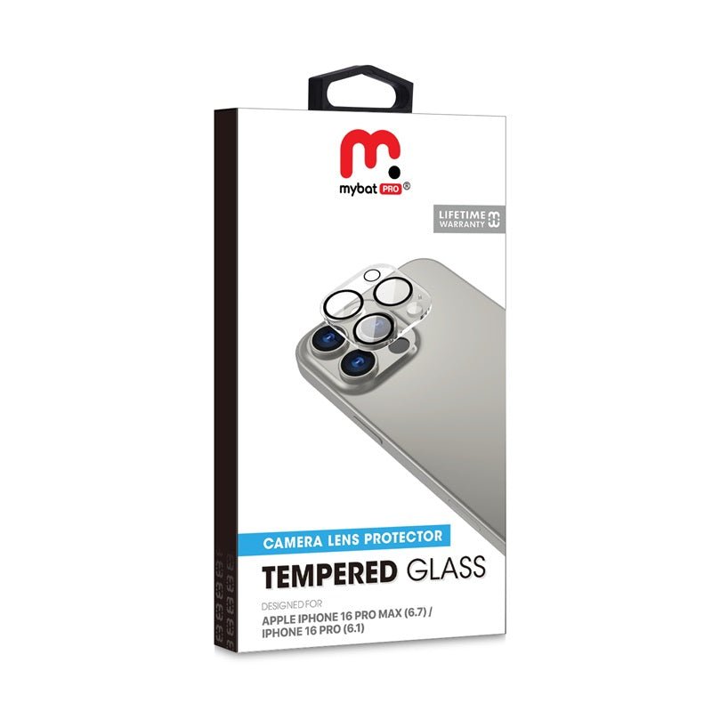 MyBat Pro Tempered Glass Lens Protector (2.5D) for Apple iPhone 16 Pro Max / 16 ProiPhone 16 Pro Max