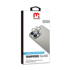 MyBat Pro Tempered Glass Lens Protector (2.5D) for Apple iPhone 16 Pro Max / 16 ProiPhone 16 Pro Max