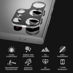 MyBat Pro Tempered Glass Lens Protector (2.5D) for Samsung Galaxy S24 Ultra - Clear