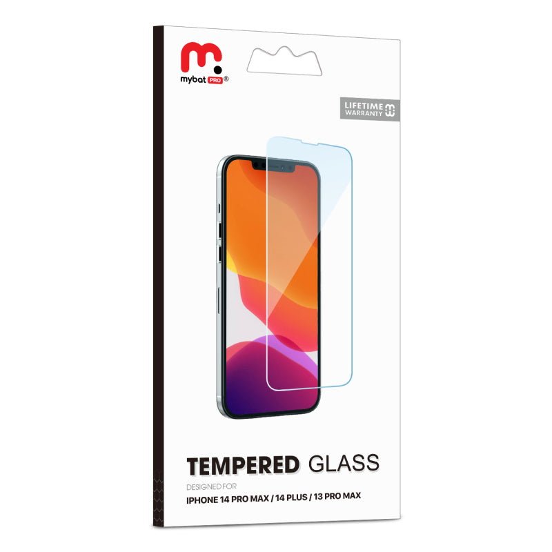MyBat Pro Tempered Glass Screen Protector (2.5D) for Apple iPhone 14 Pro Max (6.7) / 14 Plus (6.7) / 13 Pro Max (6.7) - ClearMyBat Pro