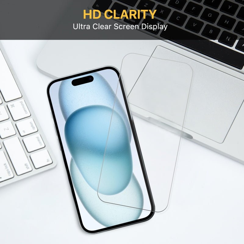MyBat Pro Tempered Glass Screen Protector (2.5D) for Apple iPhone 15 (6.1)iPhone 15