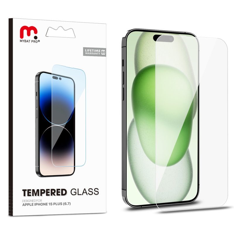 MyBat Pro Tempered Glass Screen Protector (2.5D) for Apple iPhone 15 Plus (6.7)iPhone 15 Plus