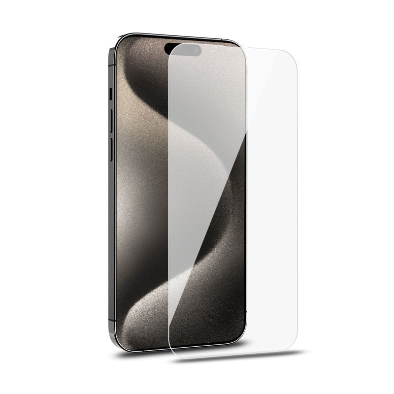 MyBat Pro Tempered Glass Screen Protector (2.5D) for Apple iPhone 15 Pro (6.1) - ClearMyBat Pro