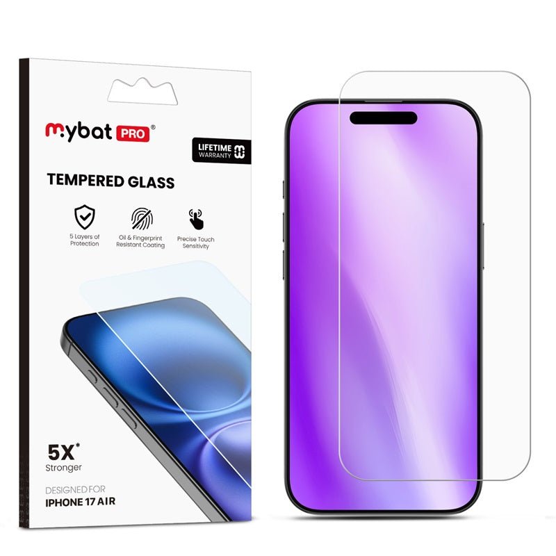 MyBat Pro Tempered Glass Screen Protector (2.5D) for Apple iPhone 17 AiriPhone 17 Air