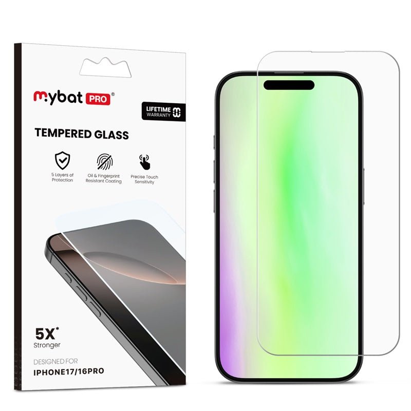 MyBat Pro Tempered Glass Screen Protector for Apple iPhone 17, 16 ProMyBat Pro