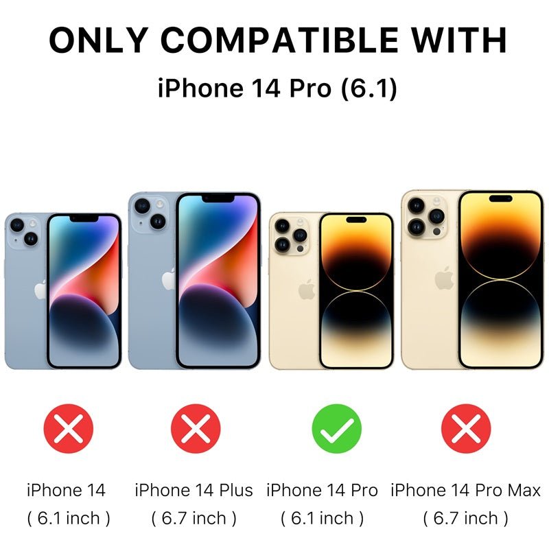 MyBat Pro TUFF Kleer Hybrid Case for Apple iPhone 14 Pro (6.1)iPhone 14 Pro