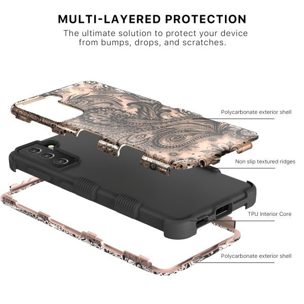 MyBat Pro Tuff Series Case for Samsung Galaxy S21 Plus - Phoenix Flower