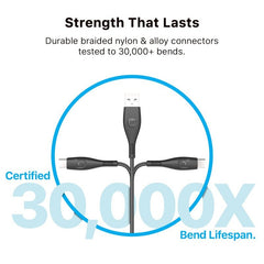 MyBat Pro USB - C Braided Charging Cable Bundle - 2 Pack - WhiteMyBat Pro