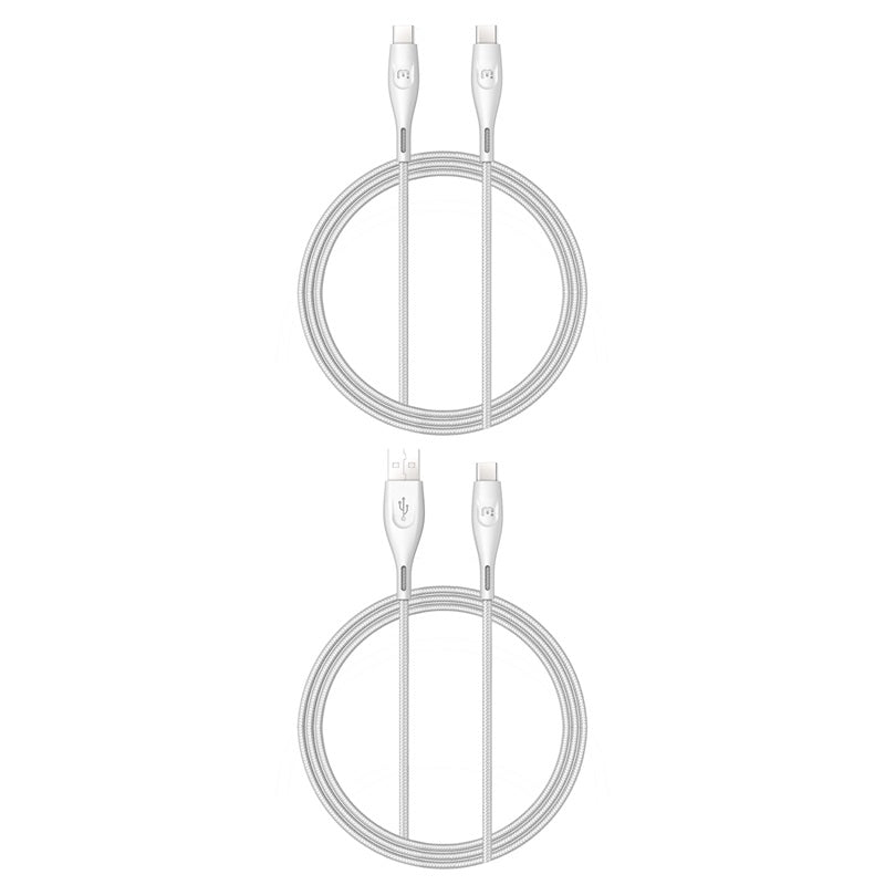 MyBat Pro USB - C Braided Charging Cable Bundle - 2 Pack - WhiteMyBat Pro