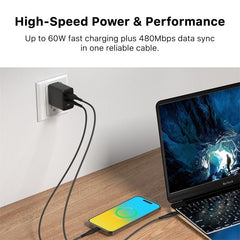 MyBat Pro USB - C Braided Charging Cable Bundle - 2 Pack - WhiteMyBat Pro