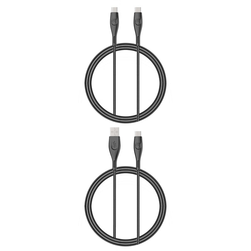 MyBat Pro USB - C Braided Charging Cable Bundle - 2 Pack - WhiteMyBat Pro