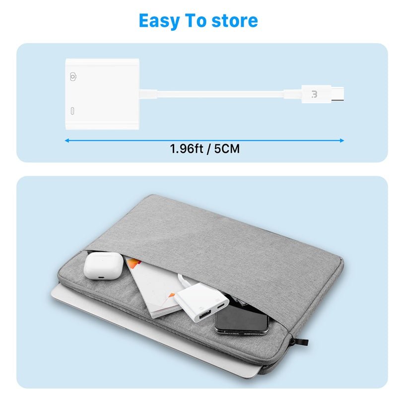 MyBat Pro USB - C OTG Adapter with Power - WhiteMyBat Pro