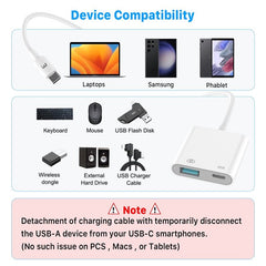 MyBat Pro USB - C OTG Adapter with Power - WhiteMyBat Pro