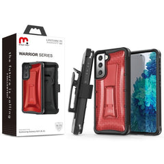 MyBat Pro Warrior Series Case for Samsung Galaxy S21 - Red
