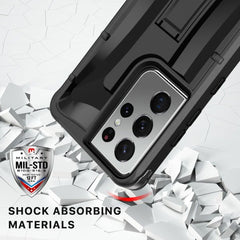 MyBat Pro Warrior Series Case for Samsung Galaxy S21 Ultra - Black