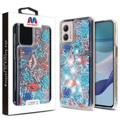 MyBat Quicksand Glitter Hybrid Protector Cover for Motorola Moto G 5G (2023)Moto G 5G 2023