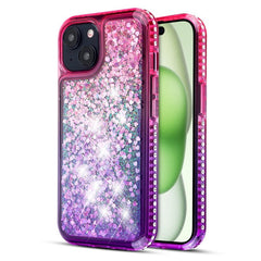 MyBat Quicksand Glitter with Diamonds Protector Cover for Apple iPhone 15 Plus (6.7)iPhone 15 Plus