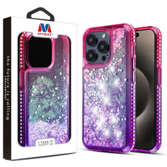 MyBat Quicksand Glitter with Diamonds Protector Cover for Apple iPhone 15 Pro Max (6.7)iPhone 15 Pro Max