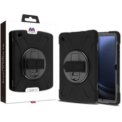 MyBat Rotatable Stand Protector Case (with Wristband) for Samsung Galaxy Tab A9+ 5G - Black / BlackGalaxy Tab A9