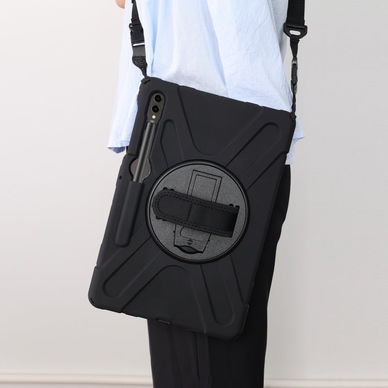 MyBat Rotatable Stand Protector Case (with Wristband) for Samsung Galaxy Tab S9+ / Galaxy Tab S10+Galaxy Tab S9+