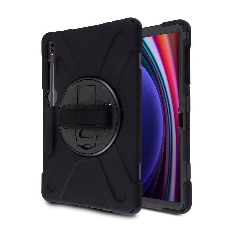 MyBat Rotatable Stand Protector Case (with Wristband) for Samsung Galaxy Tab S9+ / Galaxy Tab S10+Galaxy Tab S9+